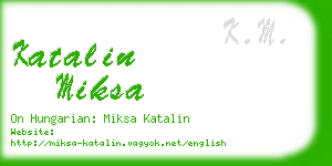 katalin miksa business card